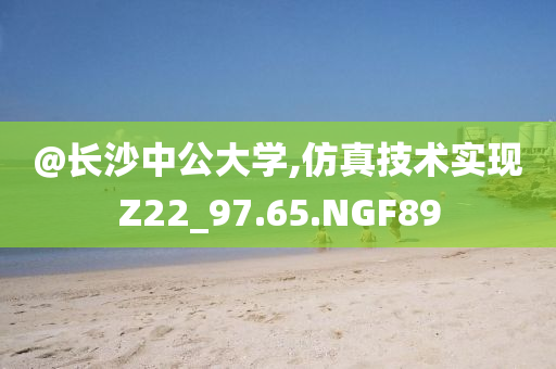 @长沙中公大学,仿真技术实现Z22_97.65.NGF89