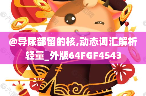 @导尿部留的核,动态词汇解析轻量_外版64FGF4543