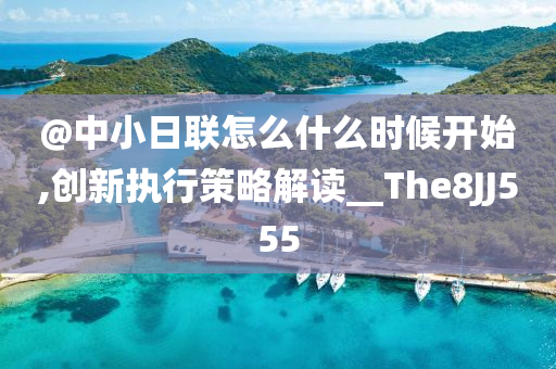@中小日联怎么什么时候开始,创新执行策略解读__The8JJ555