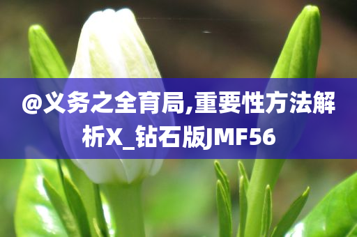 @义务之全育局,重要性方法解析X_钻石版JMF56