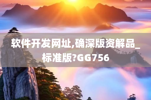 软件开发网址,确深版资解品_标准版?GG756