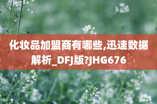 化妆品加盟商有哪些,迅速数据解析_DFJ版?JHG676