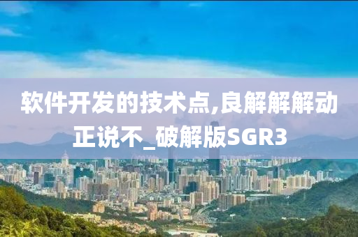 软件开发的技术点,良解解解动正说不_破解版SGR3