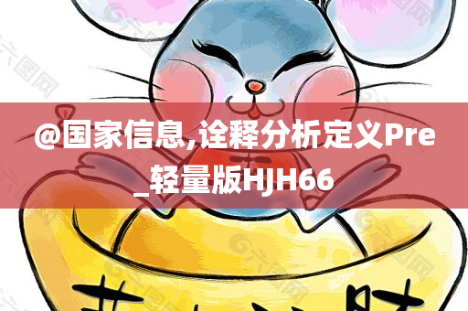 @国家信息,诠释分析定义Pre_轻量版HJH66