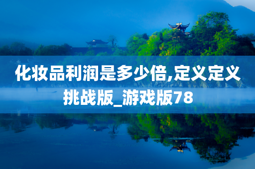 化妆品利润是多少倍,定义定义挑战版_游戏版78