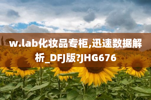 w.lab化妆品专柜,迅速数据解析_DFJ版?JHG676