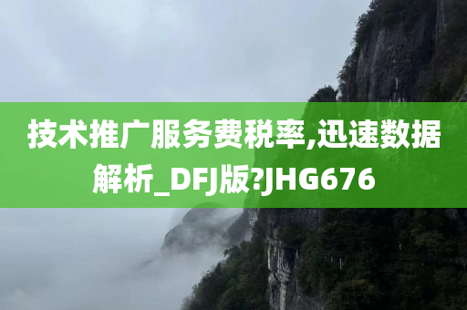 技术推广服务费税率,迅速数据解析_DFJ版?JHG676
