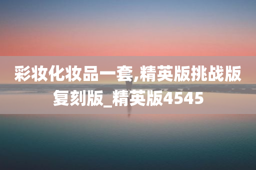 彩妆化妆品一套,精英版挑战版复刻版_精英版4545
