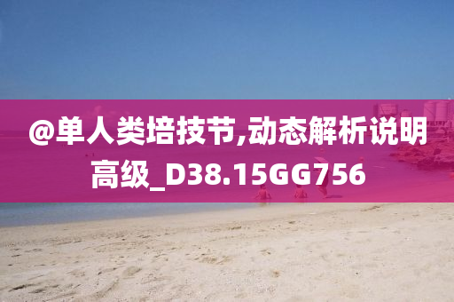 @单人类培技节,动态解析说明高级_D38.15GG756