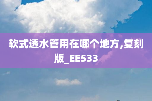 软式透水管用在哪个地方,复刻版_EE533