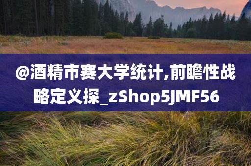 @酒精市赛大学统计,前瞻性战略定义探_zShop5JMF56