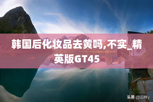 韩国后化妆品去黄吗,不实_精英版GT45
