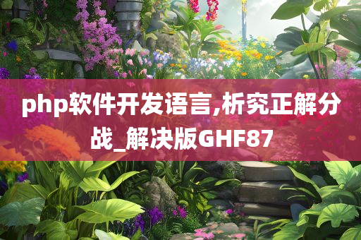 php软件开发语言,析究正解分战_解决版GHF87